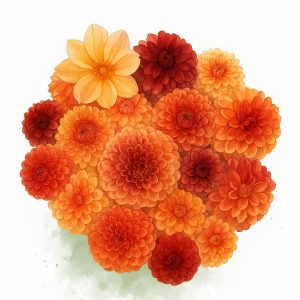 DAHLIAFRÖ 'Amber Glow mix'